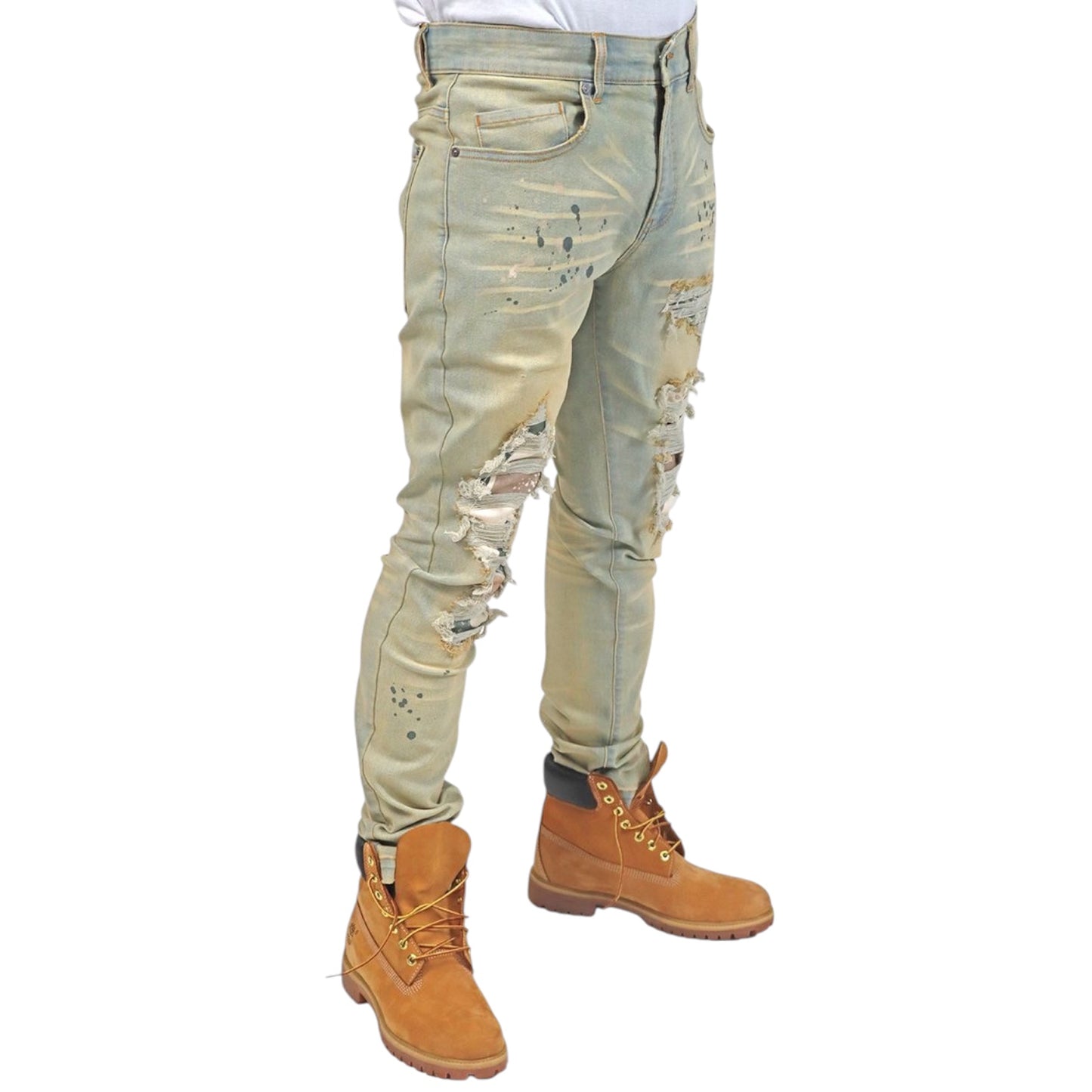 BLAC LEAF: Soil Denim Jeans 004