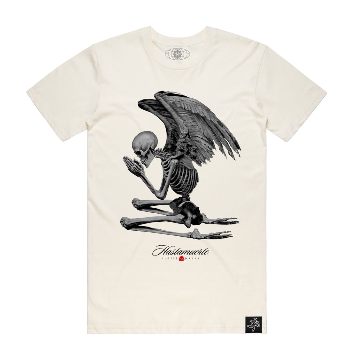 HASTA MUERTE: Skeleton Angel Wings SS Tee