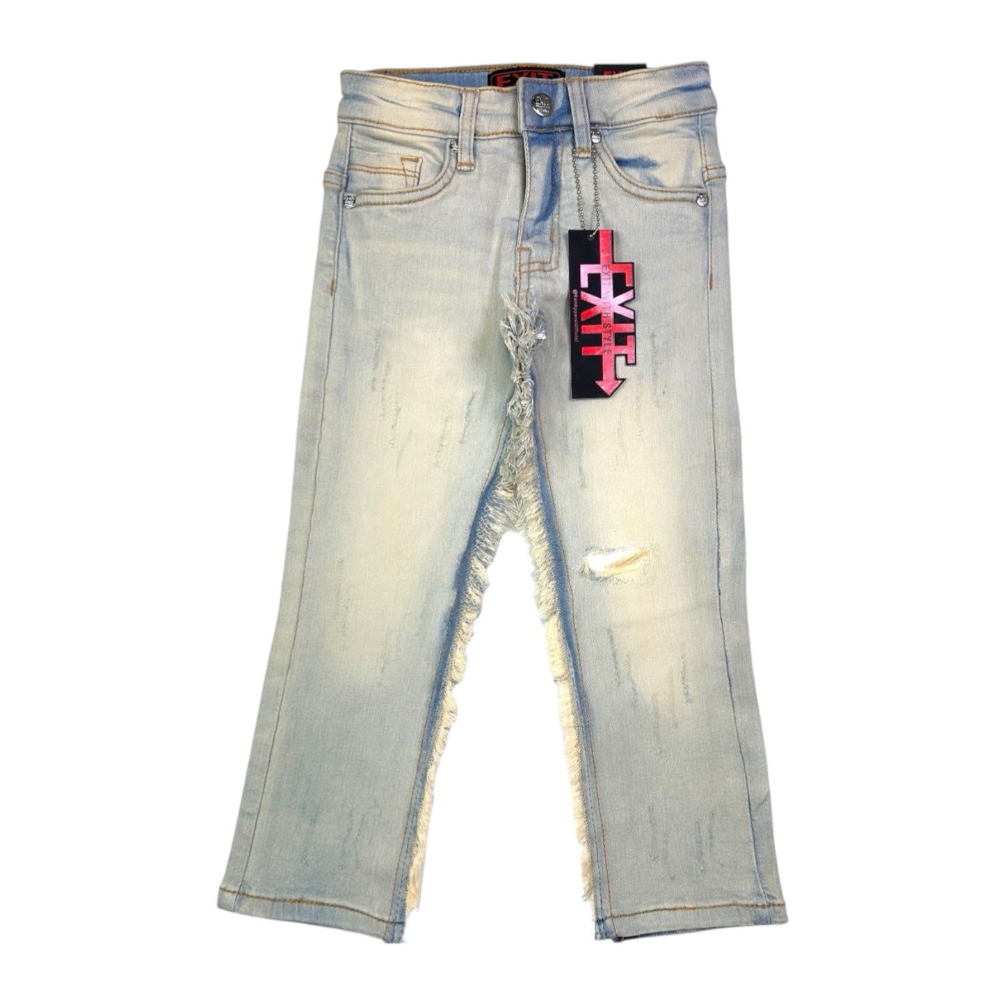 EXIT: BOYS Fray Stretch Denim 25082