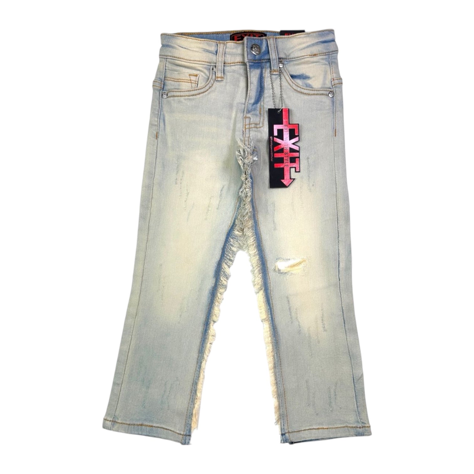 EXIT: BOYS Fray Stretch Denim 25082