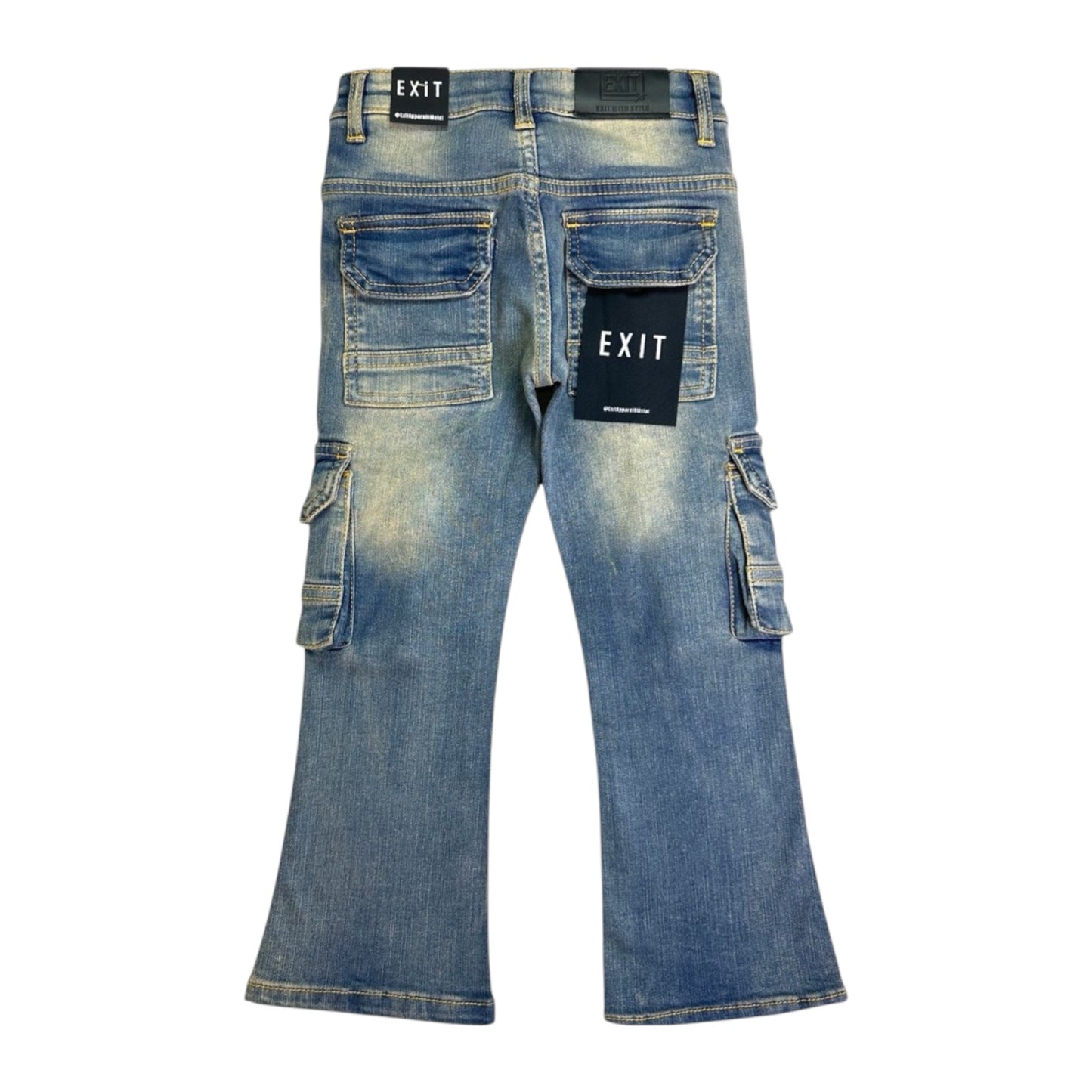EXIT: BOYS Stacked Cargo Denim 25100