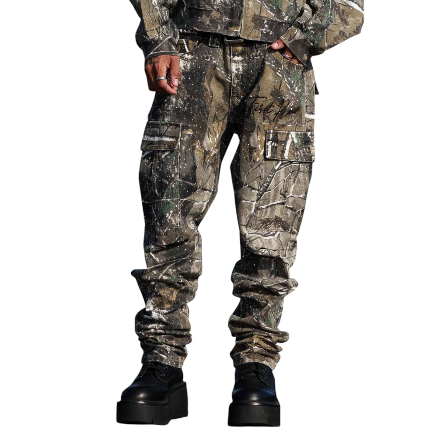 FIRST ROW: Studded Cargo Pants FRP3130