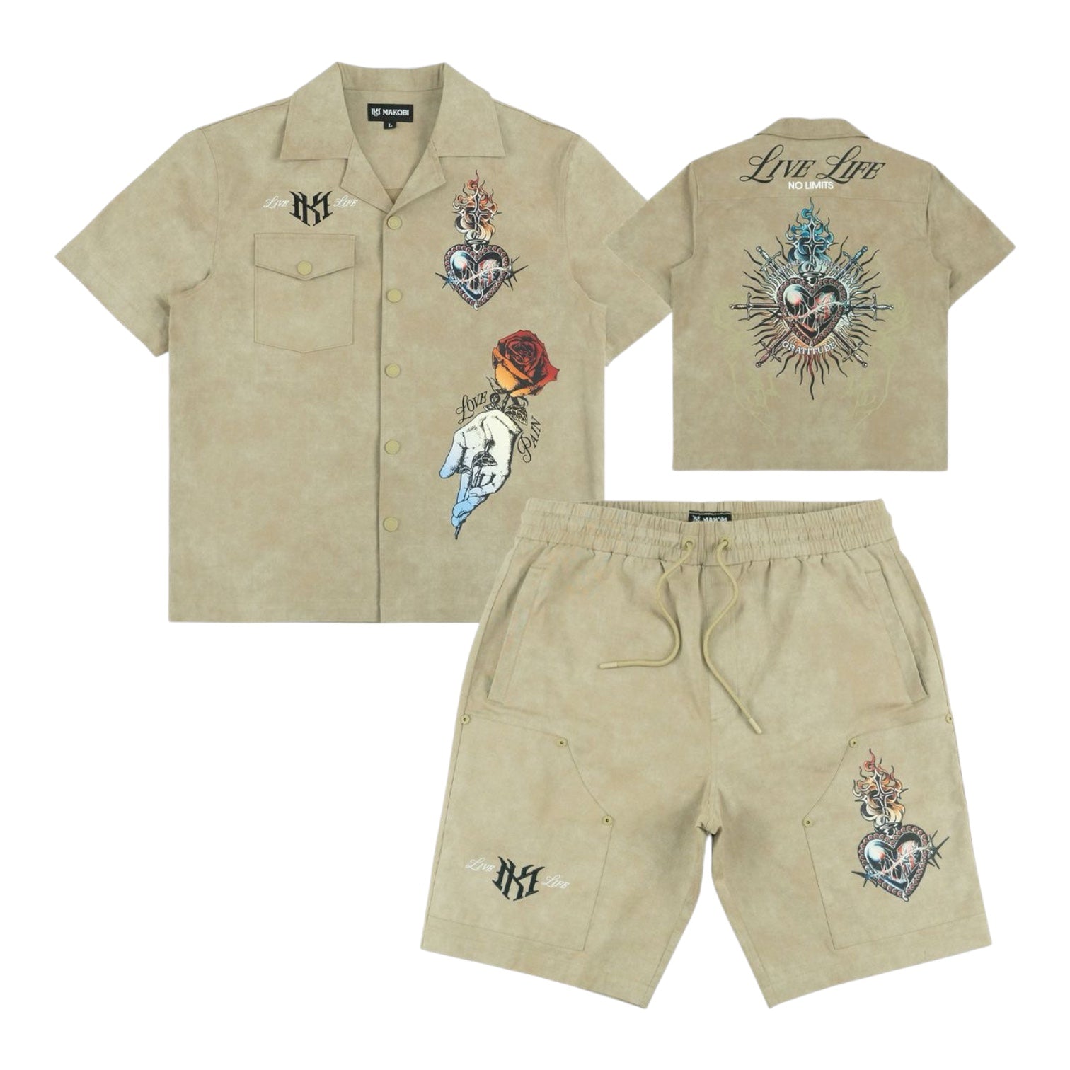 MAKOBI: Vivere Twill Short Set M414