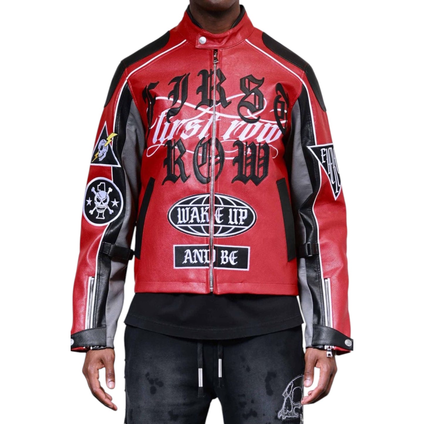 FIRST ROW: Wake Up and Be Fierce Racing Jacket FRJ3018