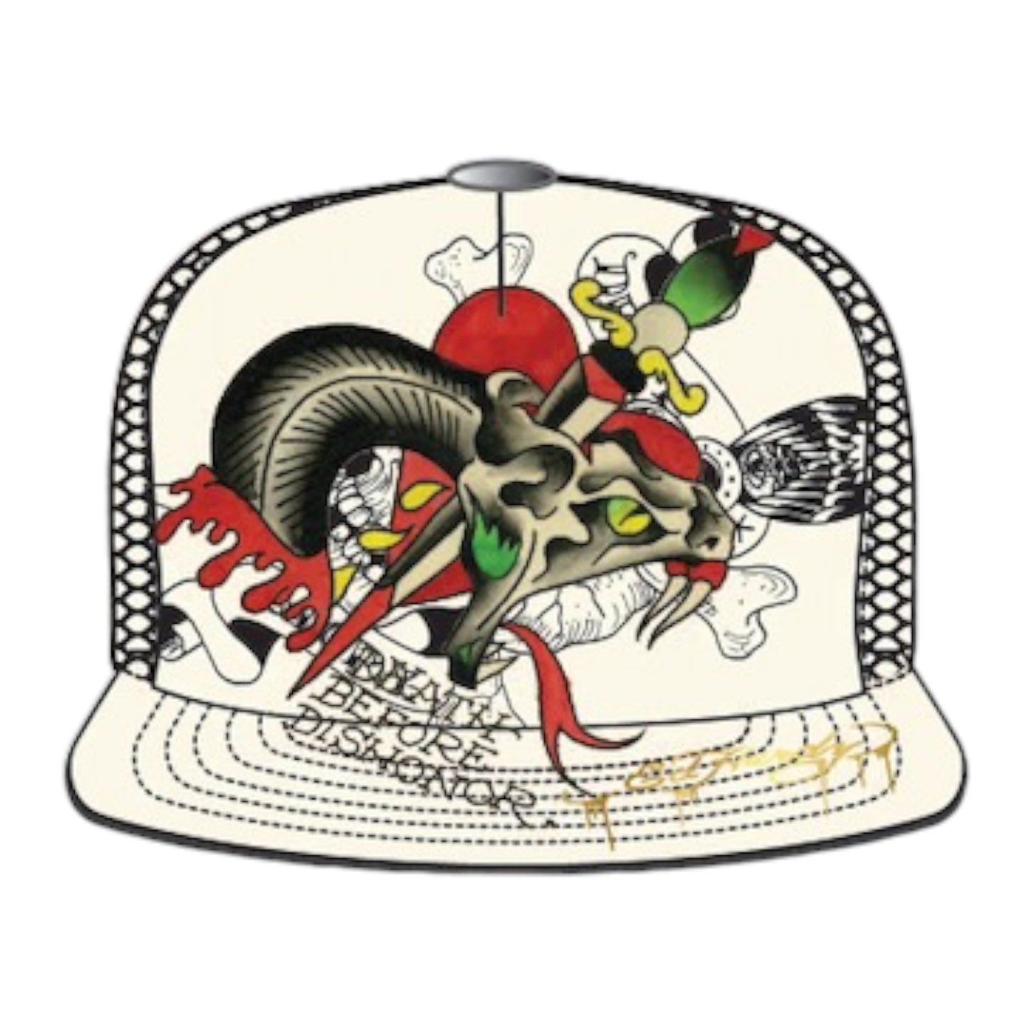 ED HARDY: Dagger Snake Hat 52RS