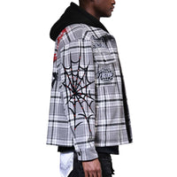FIRST ROW: Beware of Structural Hood Shacket FRJ2107