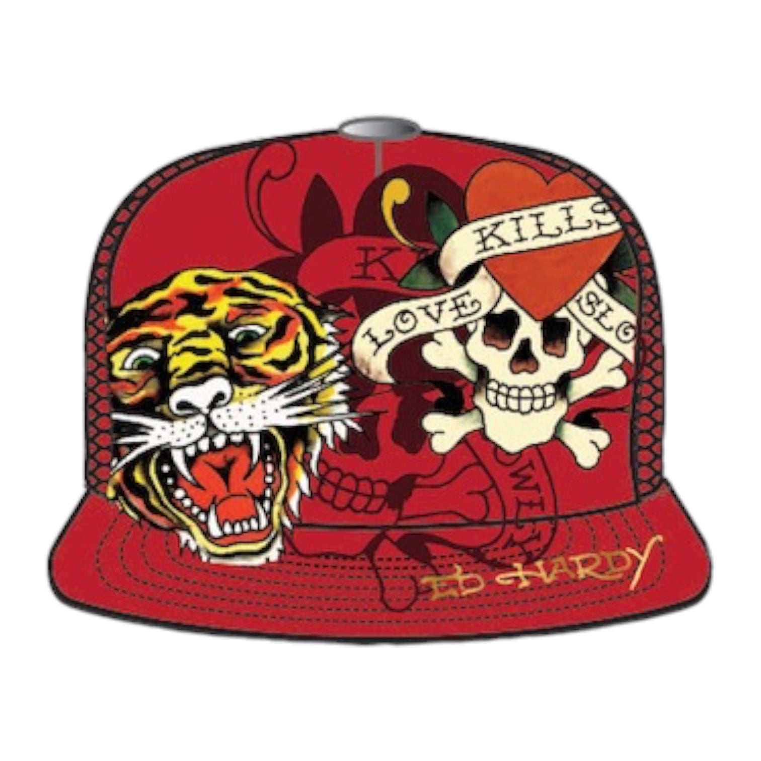 ED HARDY: Tiger Skull Hat 53