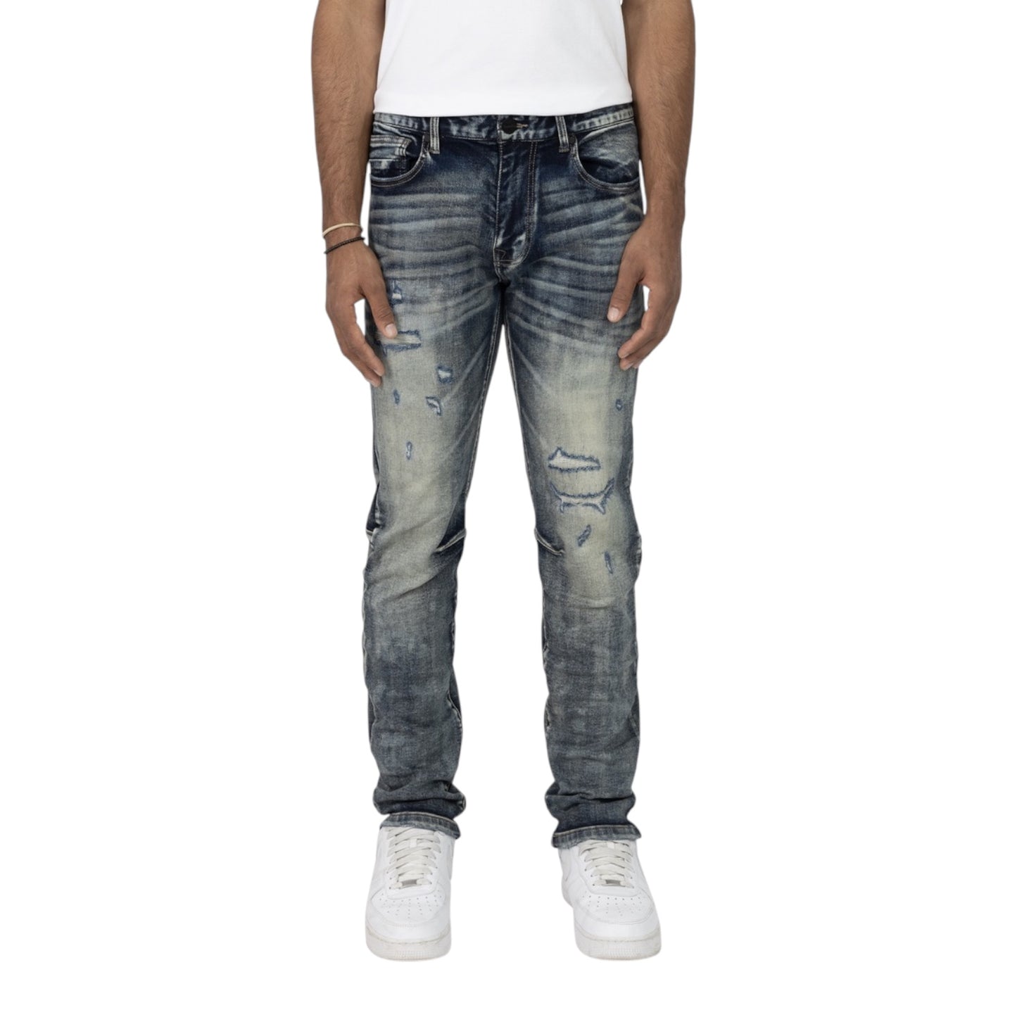 SMOKE RISE: New Effect Washed Jeans JP25605