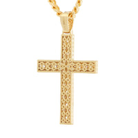 KING ICE: Cross of Centrality Necklace