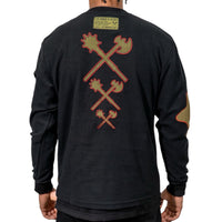 JUREN: Freddy Patchwork Crewneck Sweater