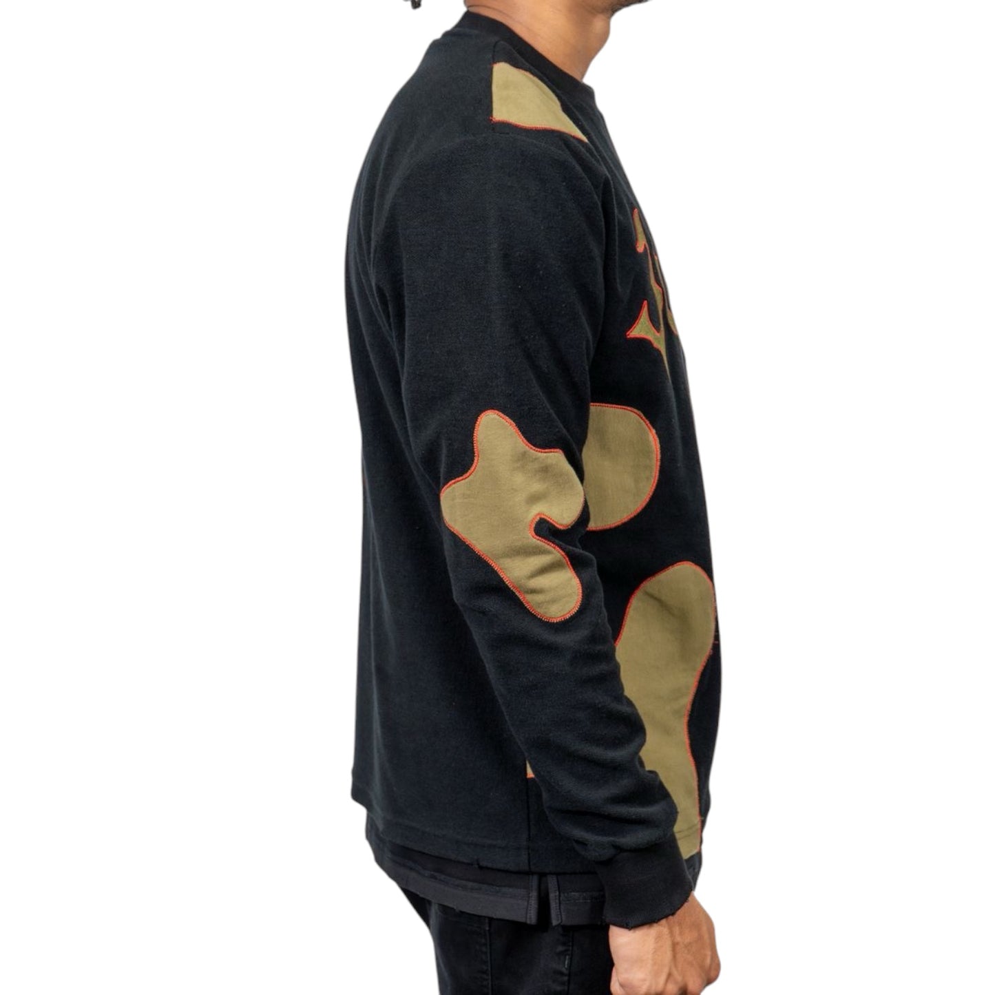 JUREN: Freddy Patchwork Crewneck Sweater