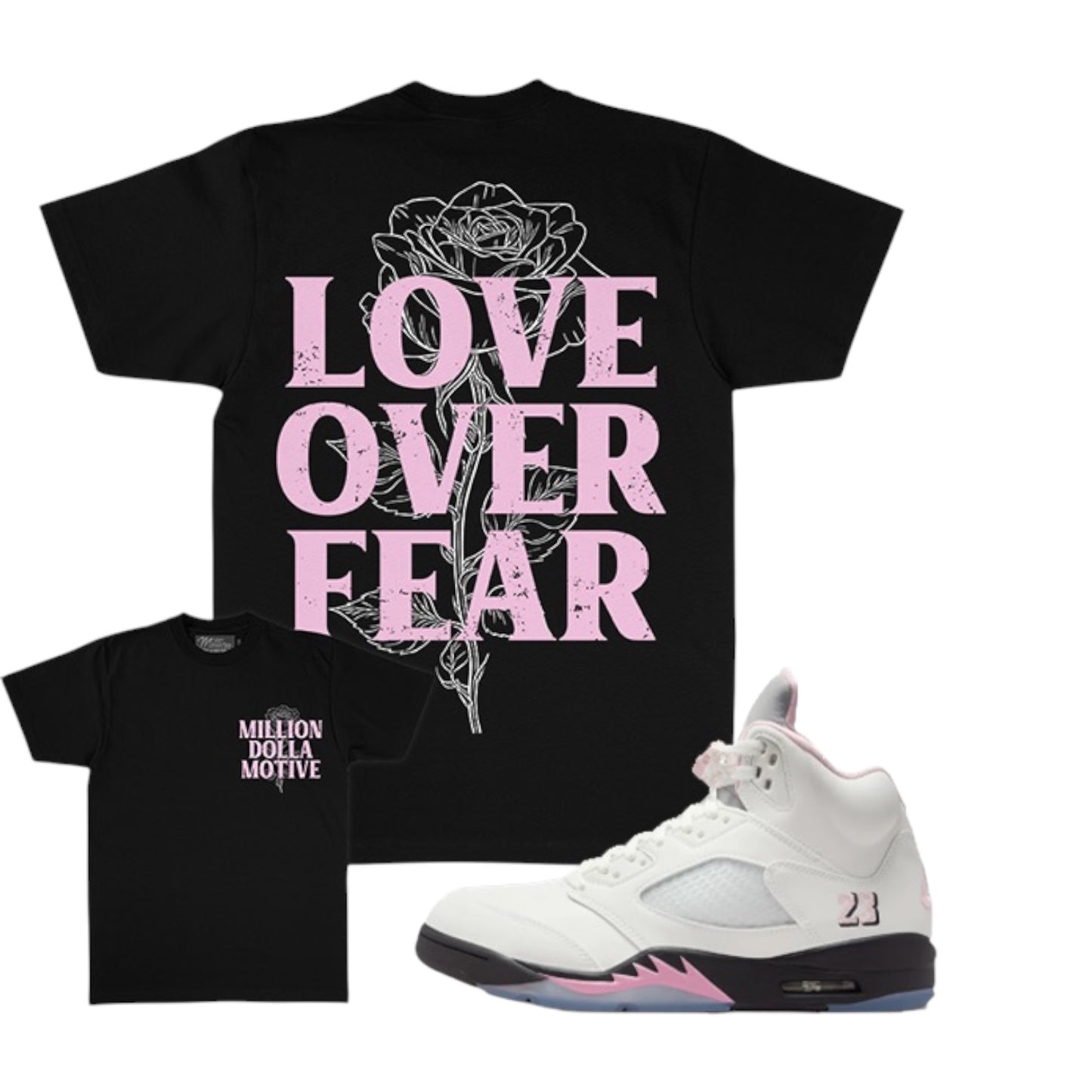 MILLION DOLLA MOTIVE: Love Over Fear SS Tee