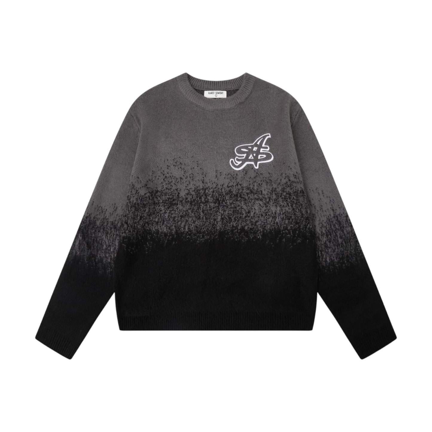 ALMOST SOMEDAY: Mohair Gradient Crewneck 51