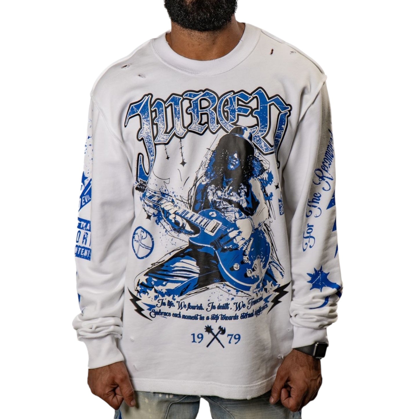 JUREN: Rock Reaper Crewneck Sweater