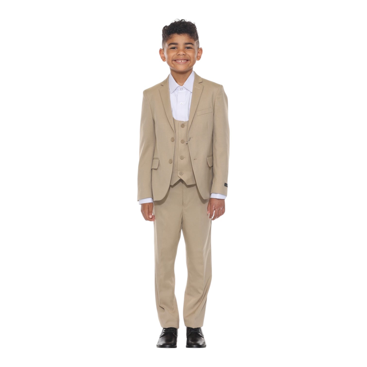 ZE GARIE: 3PC Solid Boys Suit B346-05