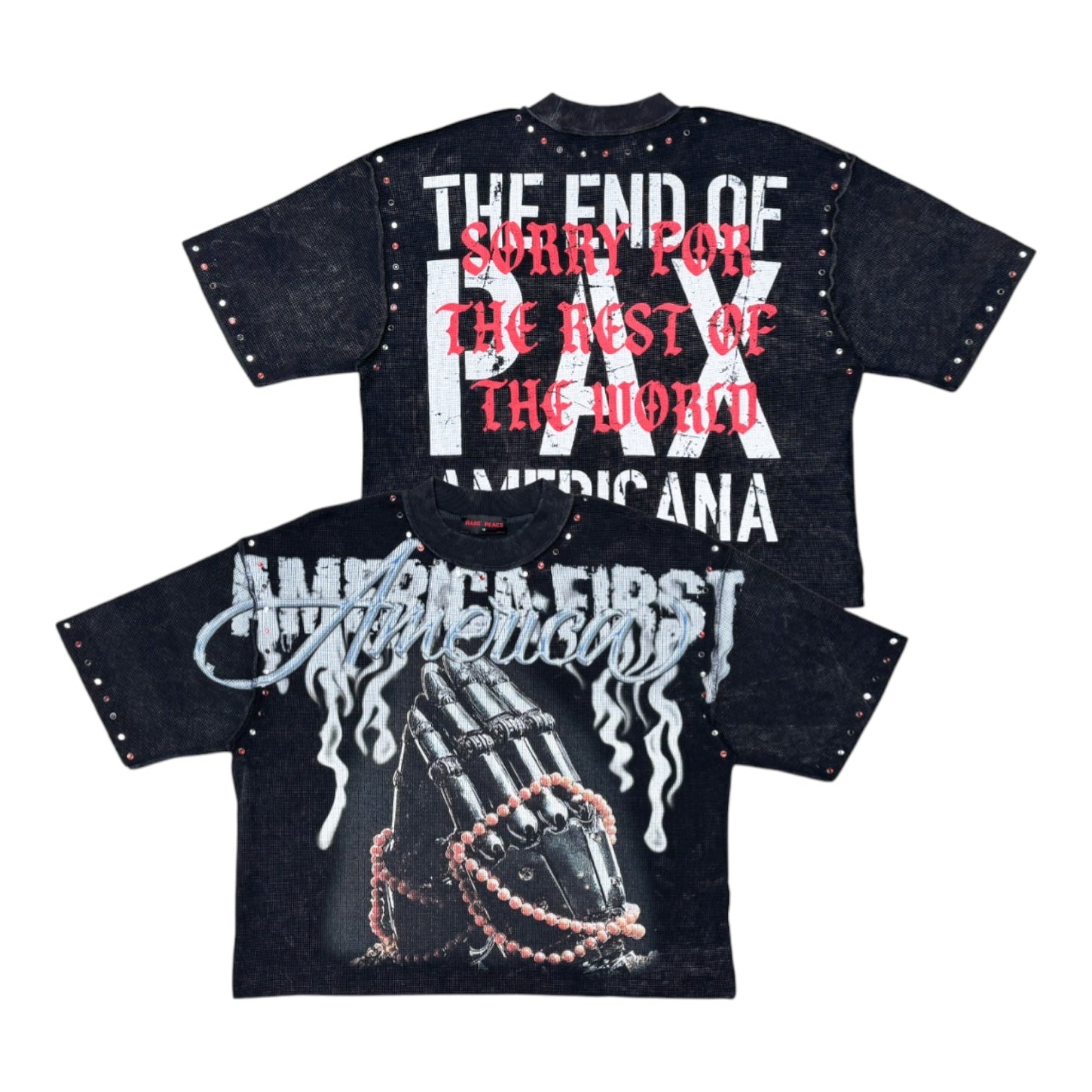 RARE PEACE: Prayer Hands Waffle Crop RT6026