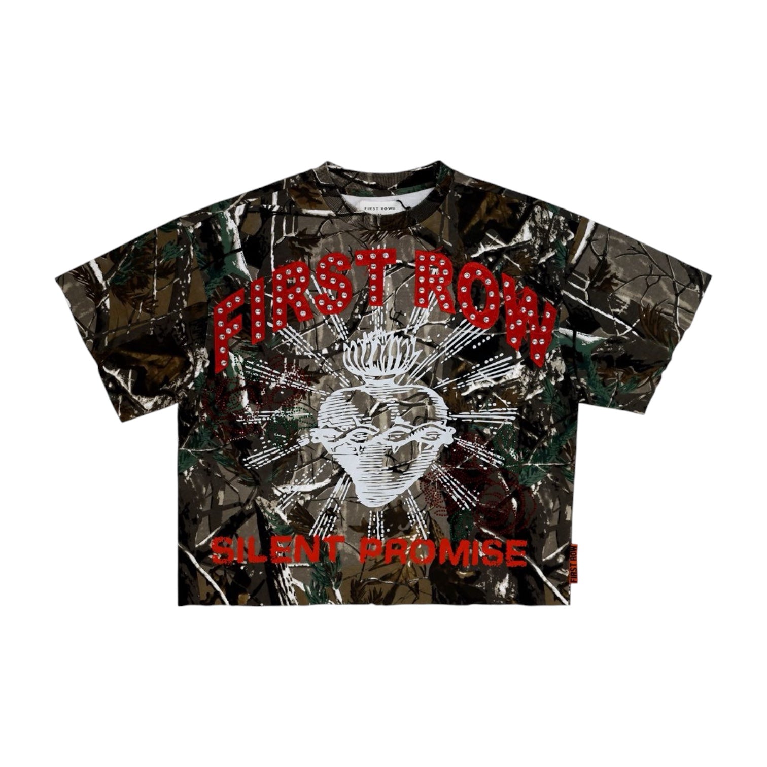 FIRST ROW: Sacred Vow Traces Crop Tee FRM3040