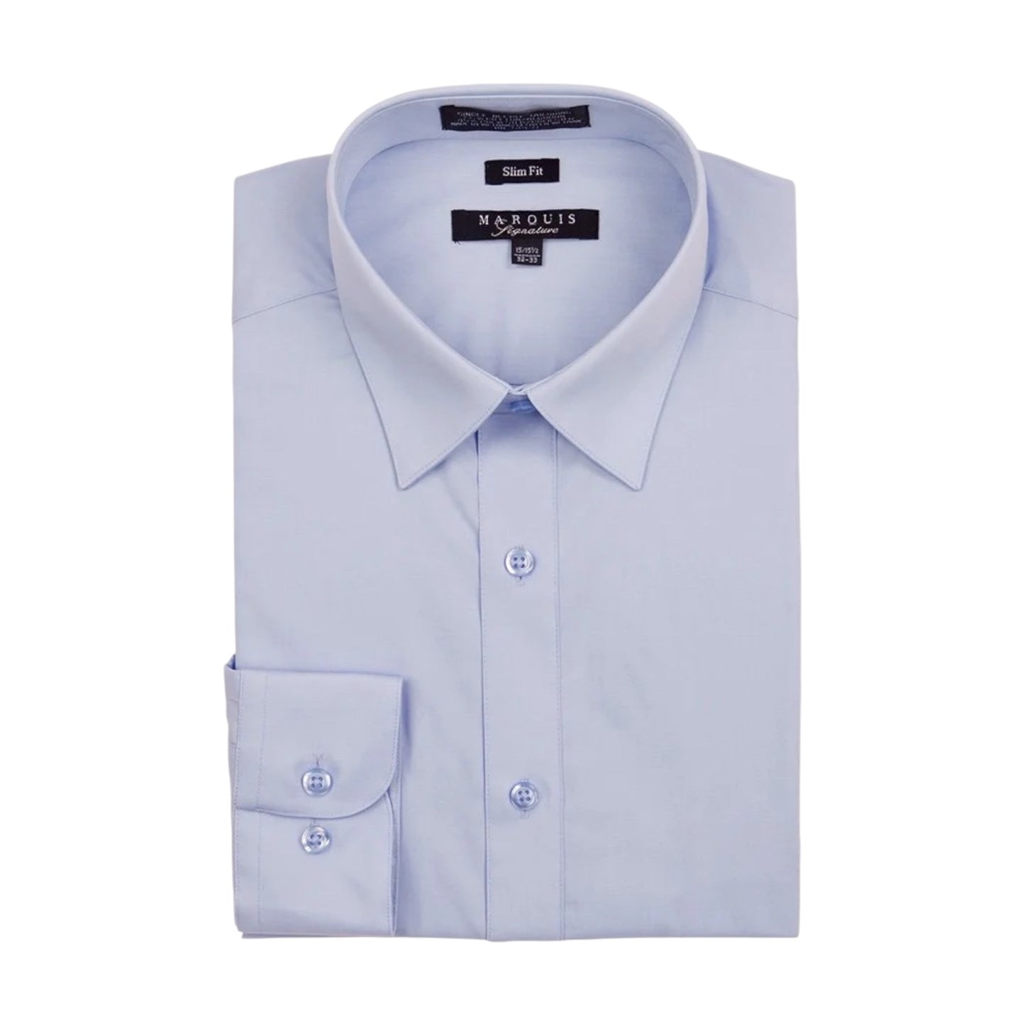 MARQUIS: Solid Slim Dress Shirt 009SL