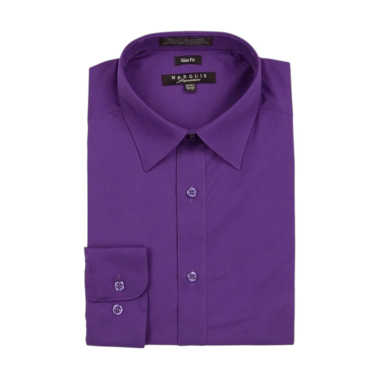 marquis signature dress shirt Amazon.com: Marquis Men's Basic Slim Fit Dress Shirt 14.5 Neck / 32-33 Sleeve Black : Clothing, Shoes & Jewelry