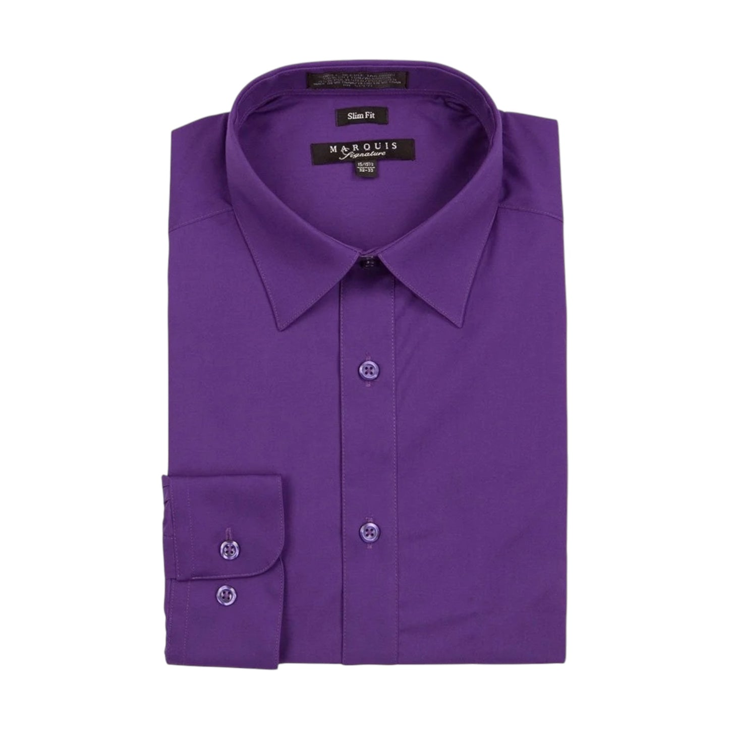 MARQUIS: Solid Slim Dress Shirt 009SL
