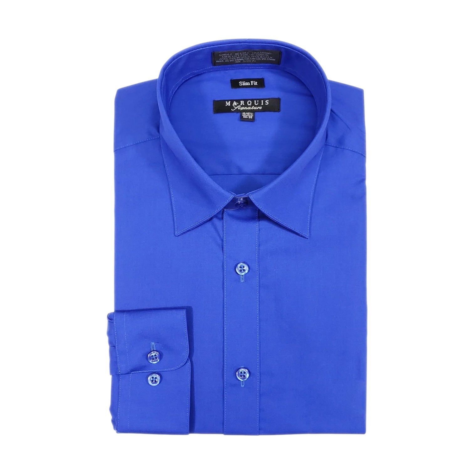 marquis slim fit dress shirt Marquis Men's White Slim Fit Dress Shirt $24.99