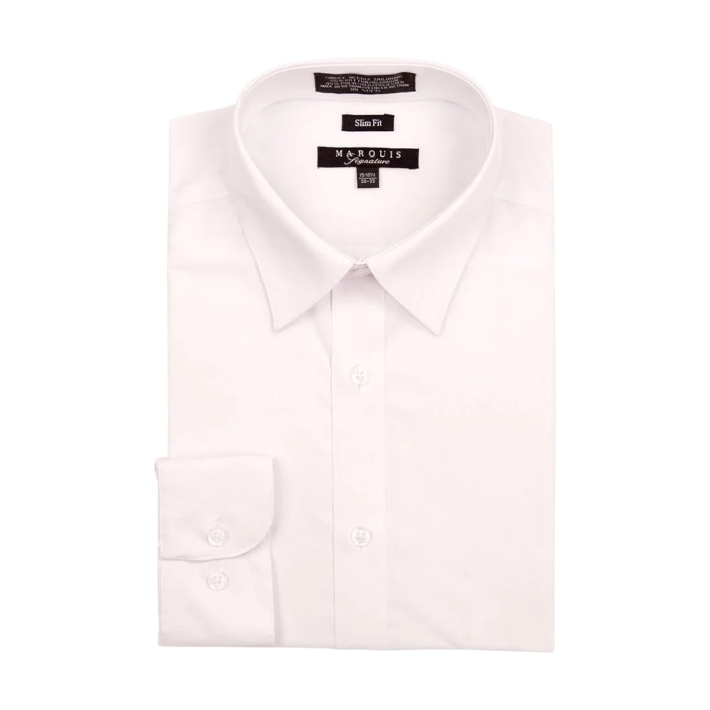 MARQUIS: Solid Slim Dress Shirt 009SL