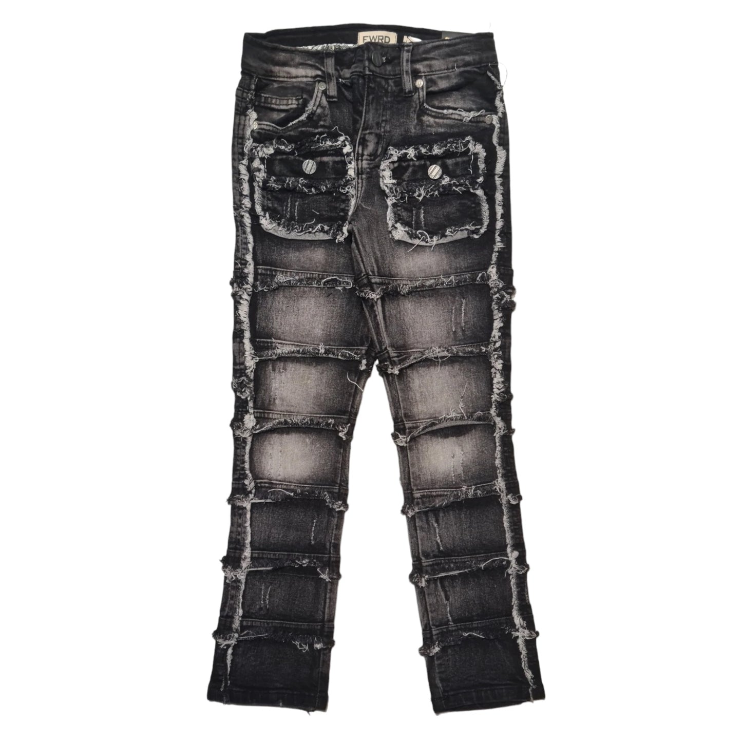 FWD: BOYS Patchwork Stacked Denim 33958