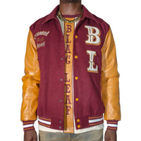 BLAC LEAF: Created For The Strong Varsity Jacket 107