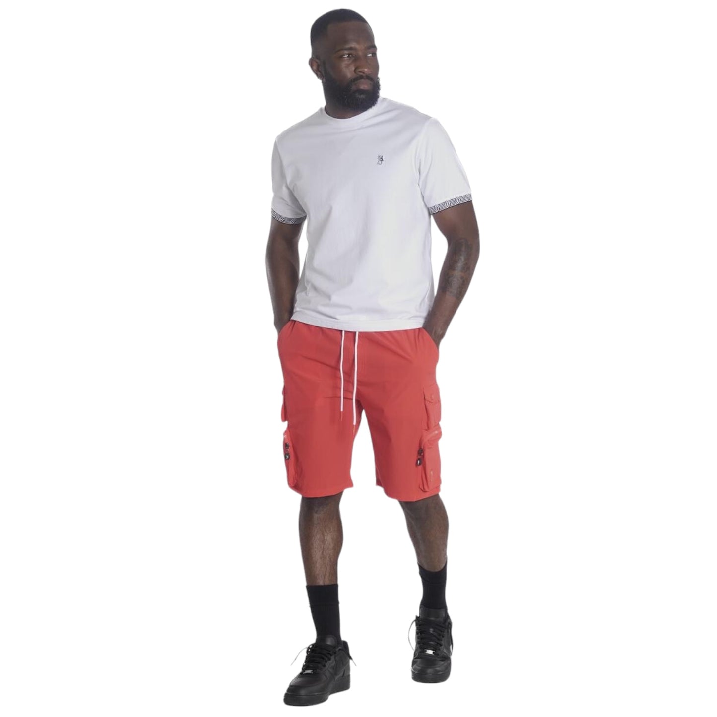 MAKOBI: Colton Nylon Cargo Shorts M633 HSV