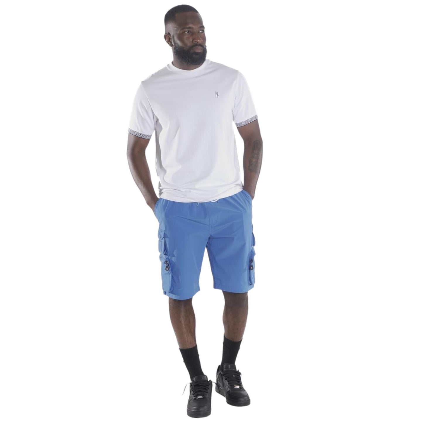 MAKOBI: Colton Nylon Cargo Shorts M633 HSV