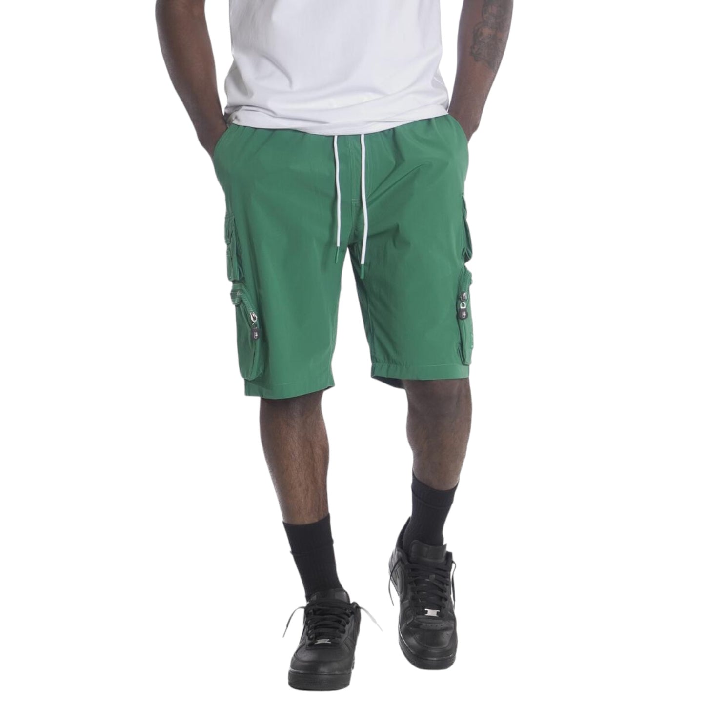 MAKOBI: Colton Nylon Cargo Shorts M633 HSV