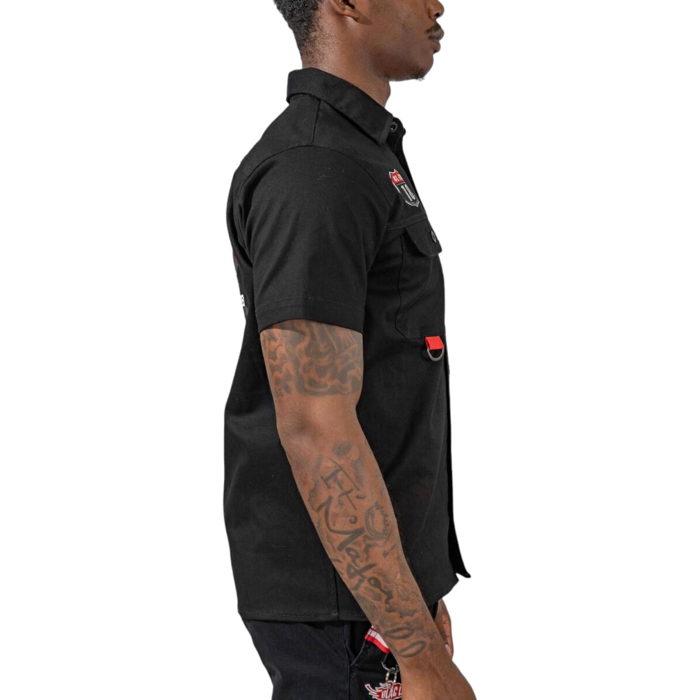 BLAC LEAF: Tuning Dept Button Up Twill BLTD-101