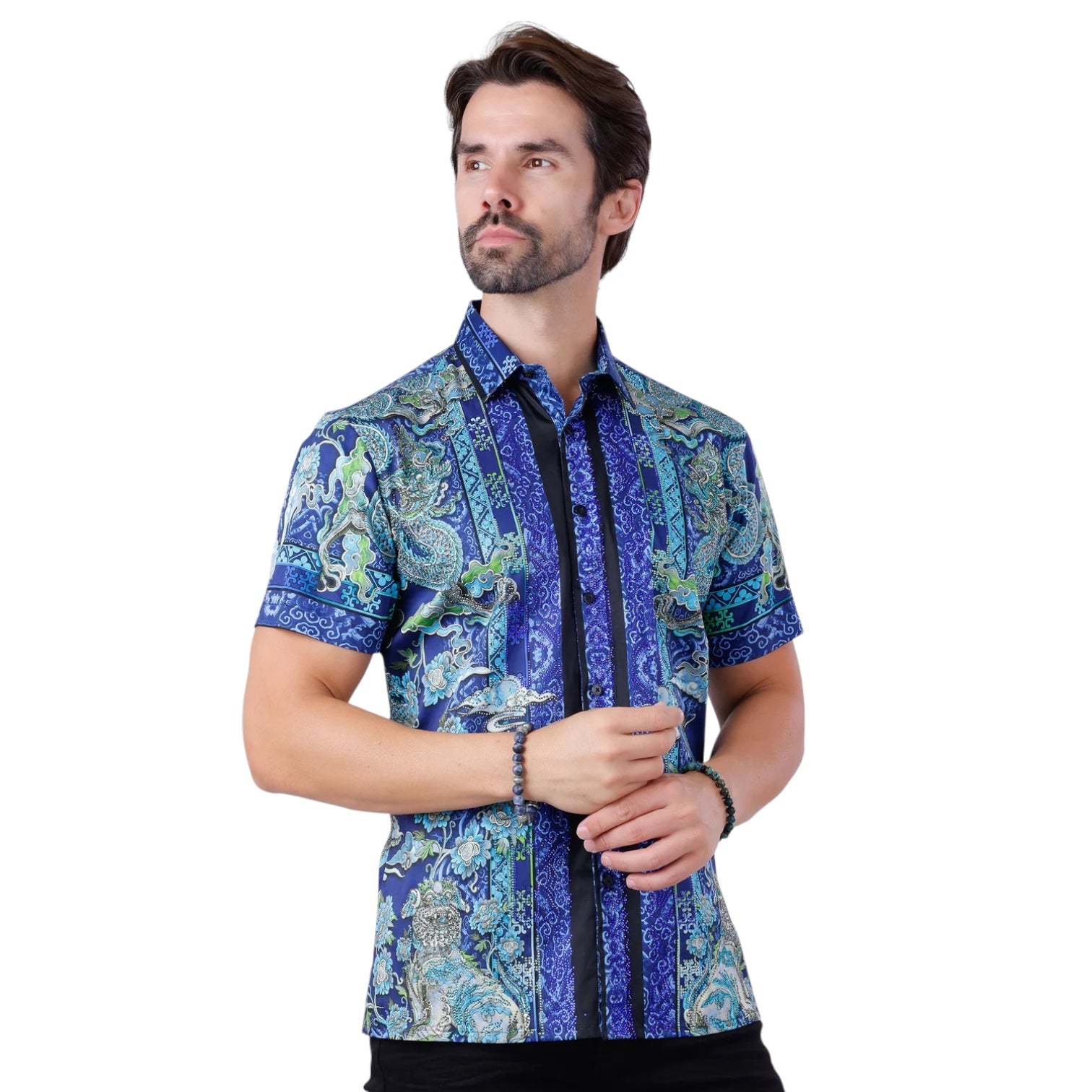 barabas dress shirts Barabas | Metallic Button Down