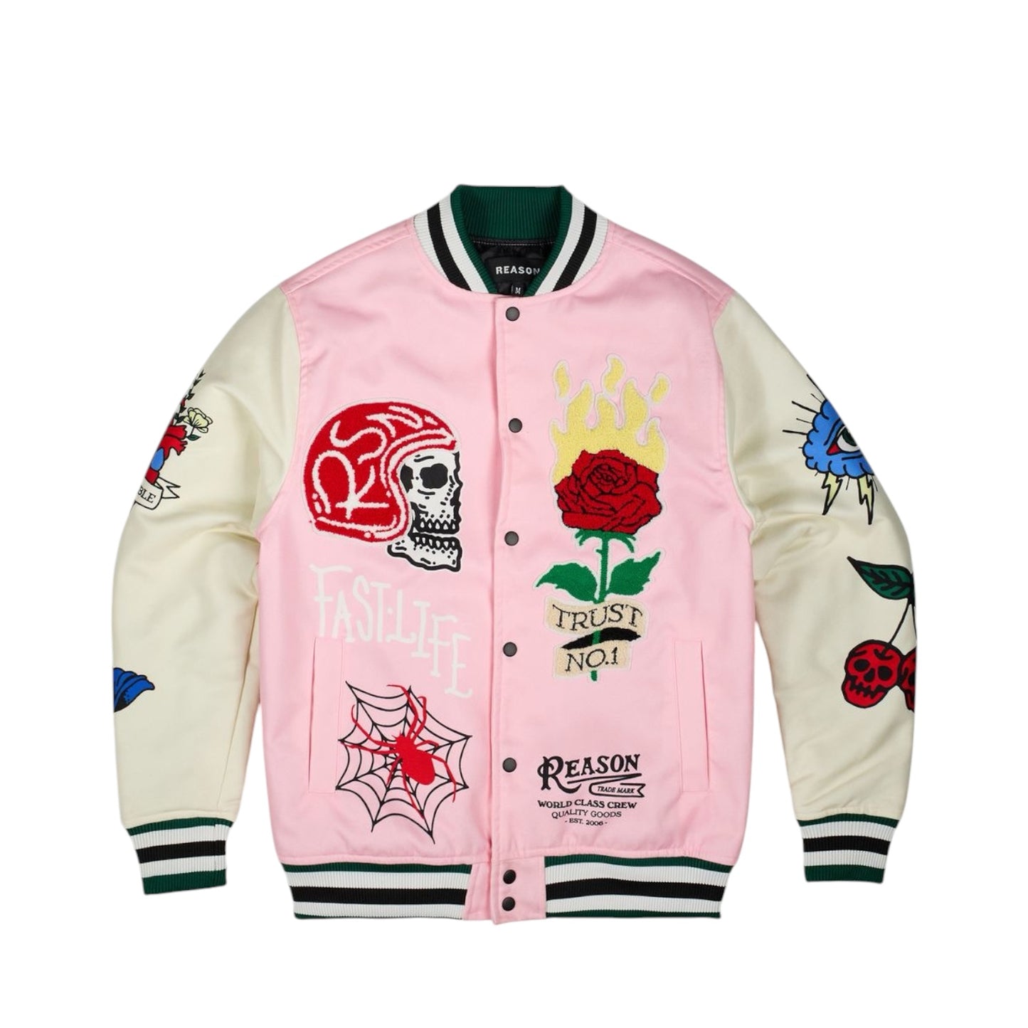 REASON: Bridges Burn Varsity Jacket RSP-166