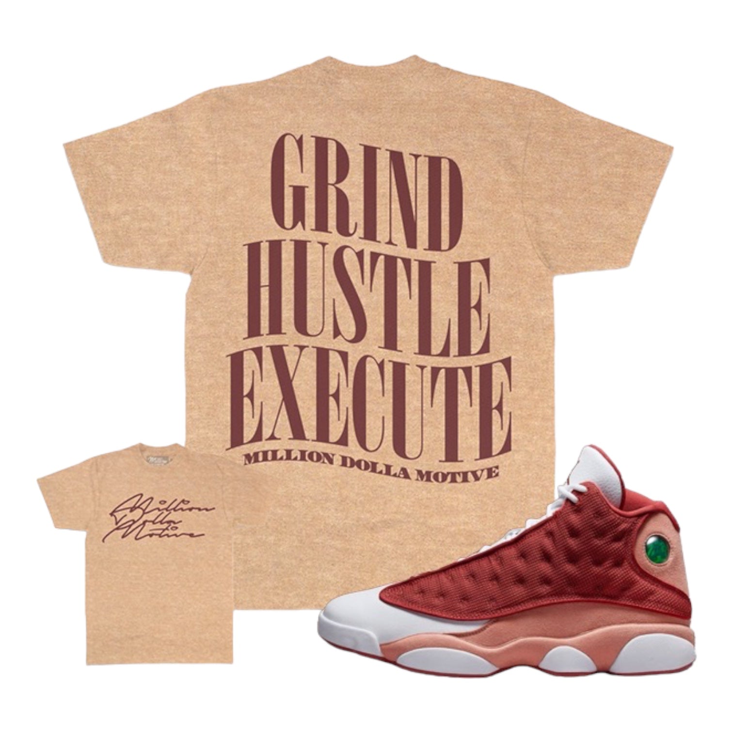 MILLION DOLLA MOTIVE: Grind Hustle Execute SS Tee