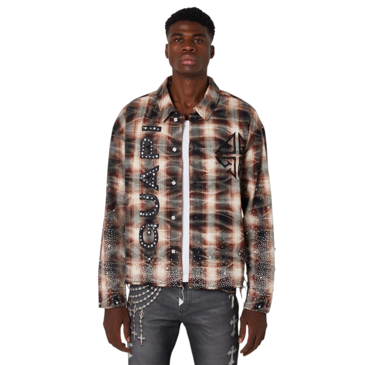 GUAPI: Rhinestone Flannel