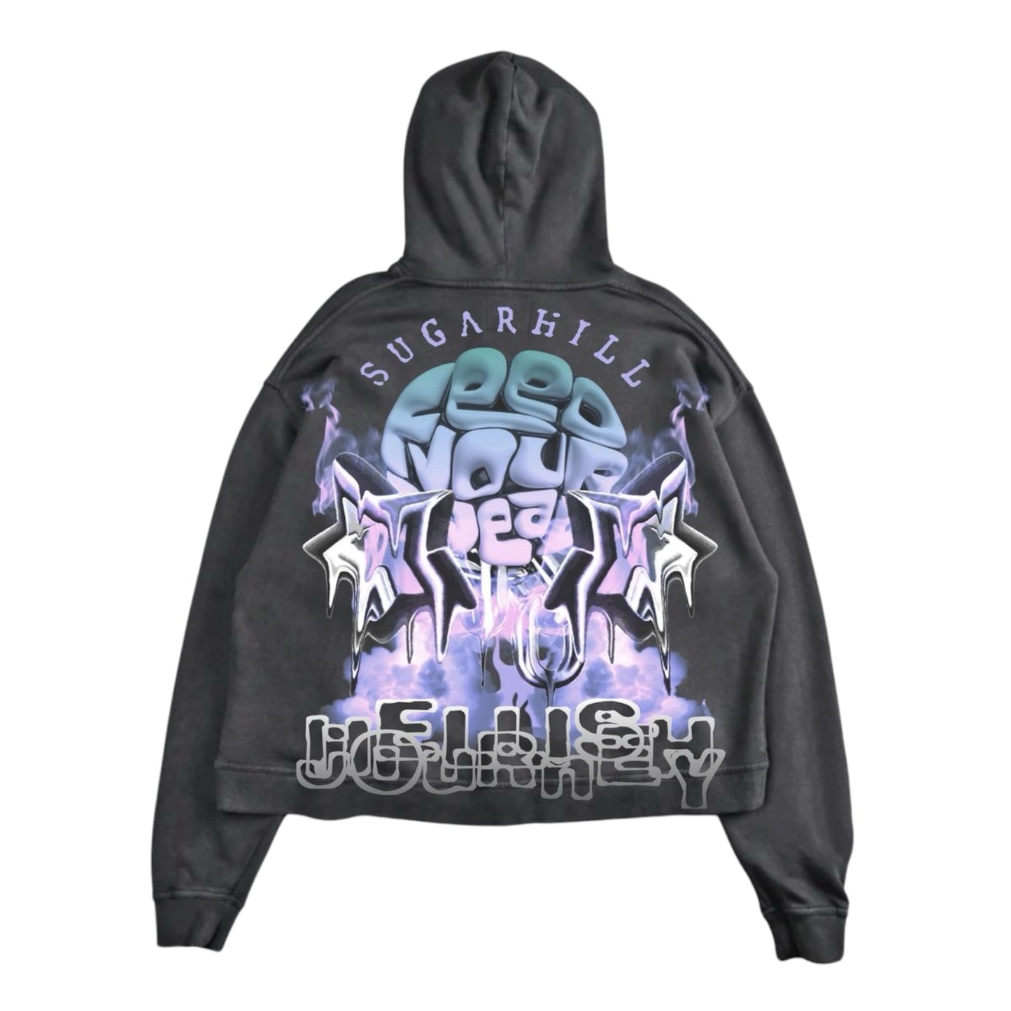 SUGARHILL: Hellish Cropped Hoodie 16/17