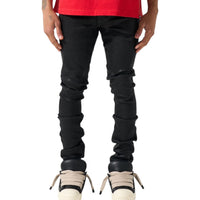 SERENEDE: Onyx Wax Coated Skinny Jean