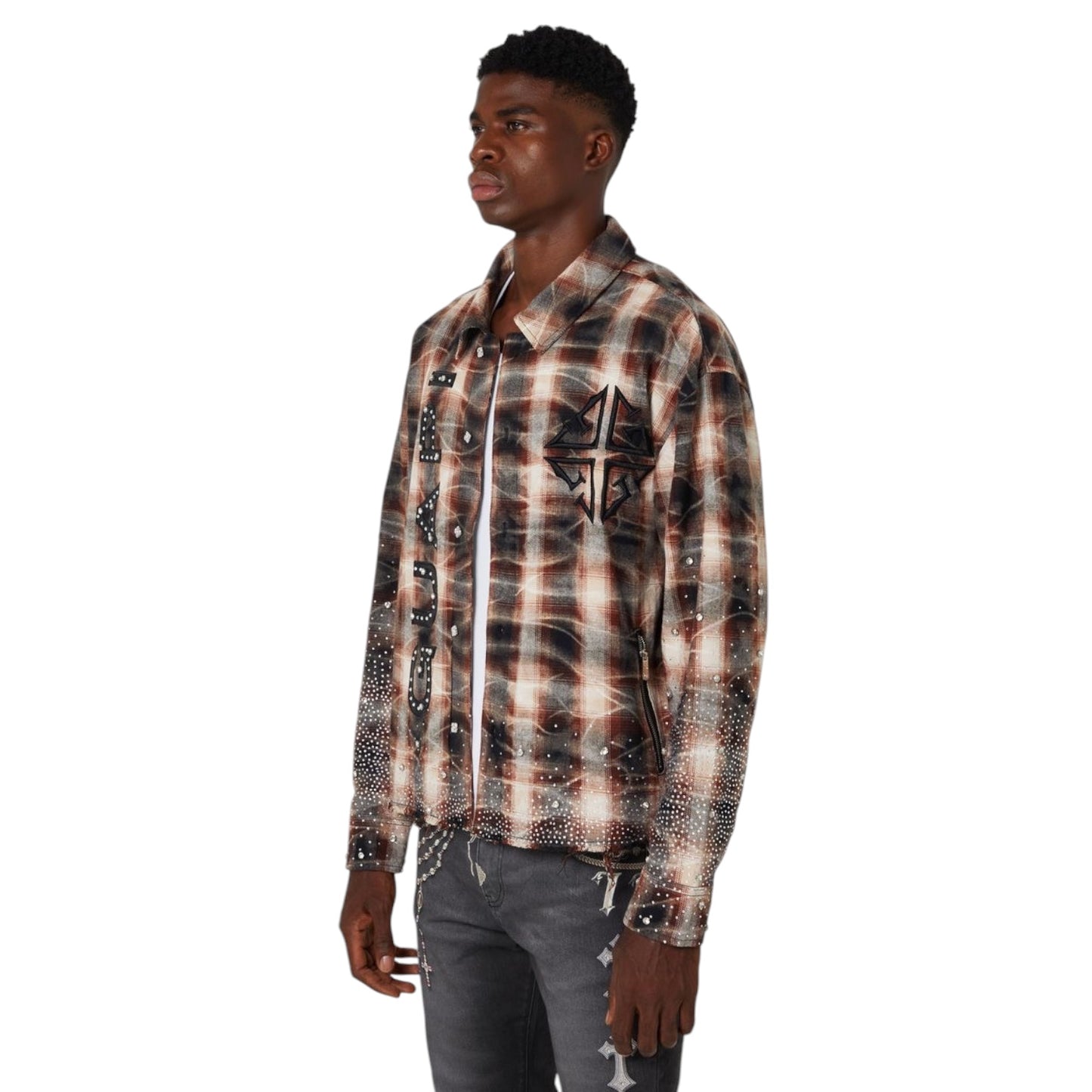 GUAPI: Rhinestone Flannel
