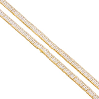 KING ICE: 6mm Baguette Tennis Chain