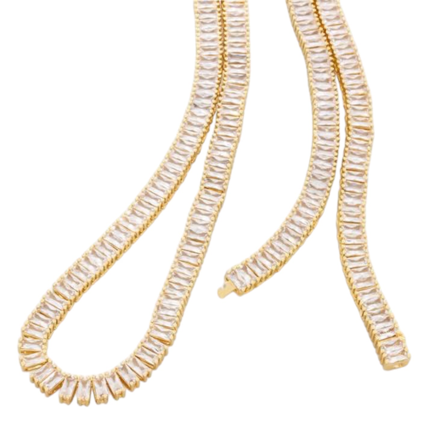 KING ICE: 6mm Baguette Tennis Chain