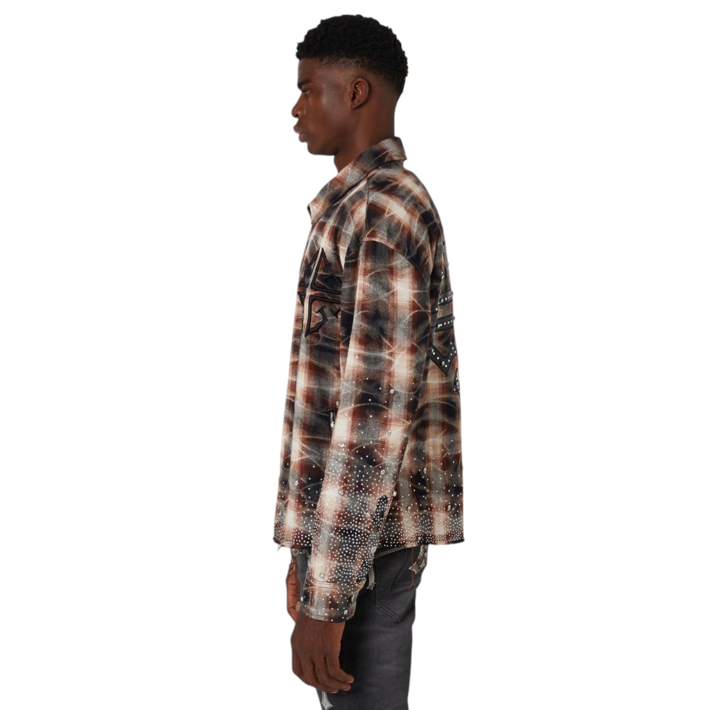 GUAPI: Rhinestone Flannel