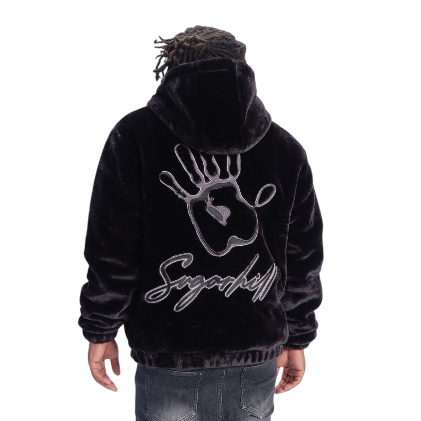 SUGARHILL: Traces Fur Zip Up Hoodie 41