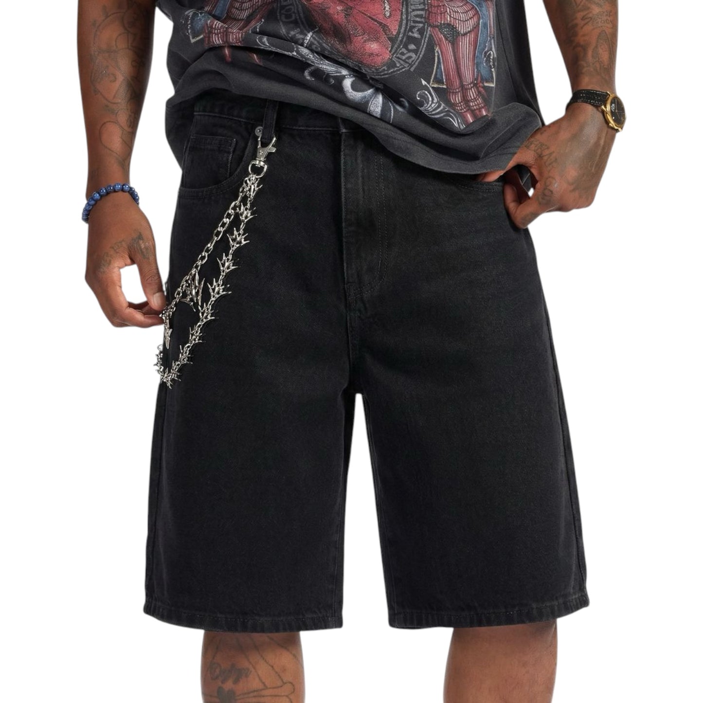 MELEE: Noctics Denim Shorts 15