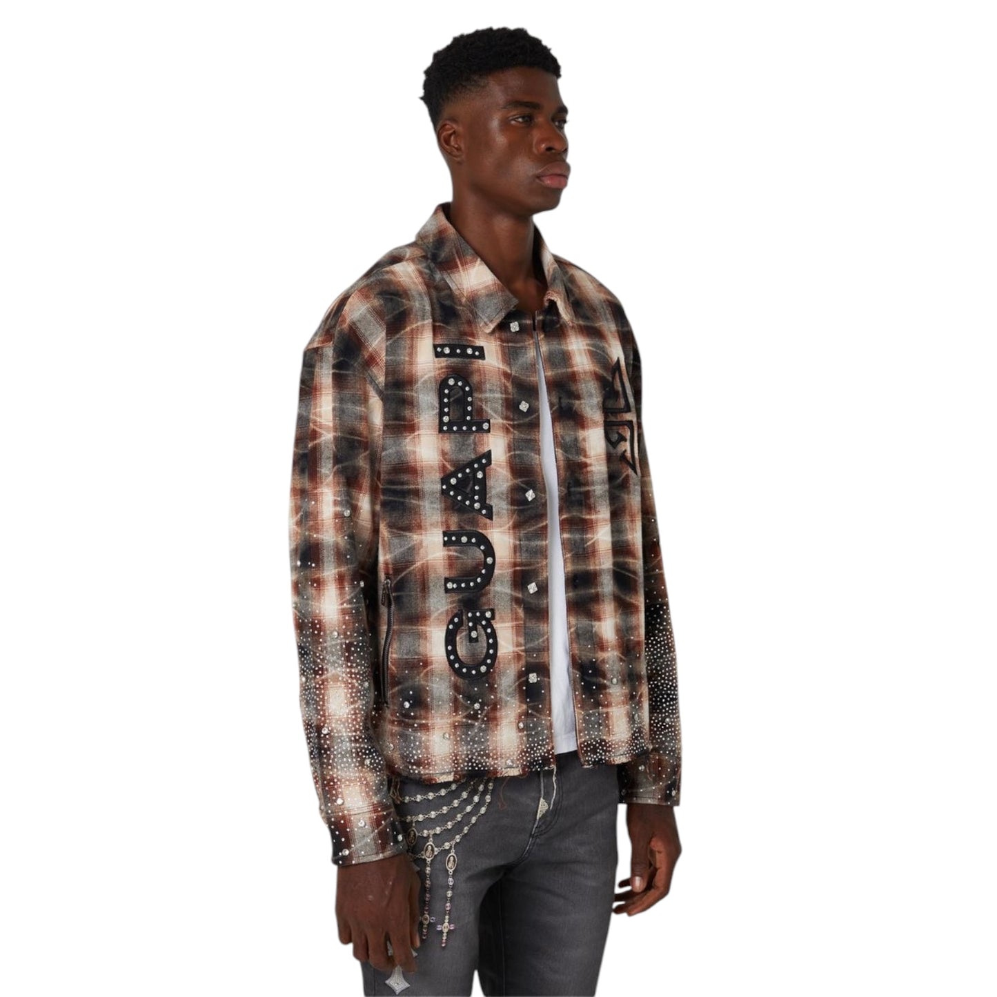 GUAPI: Rhinestone Flannel