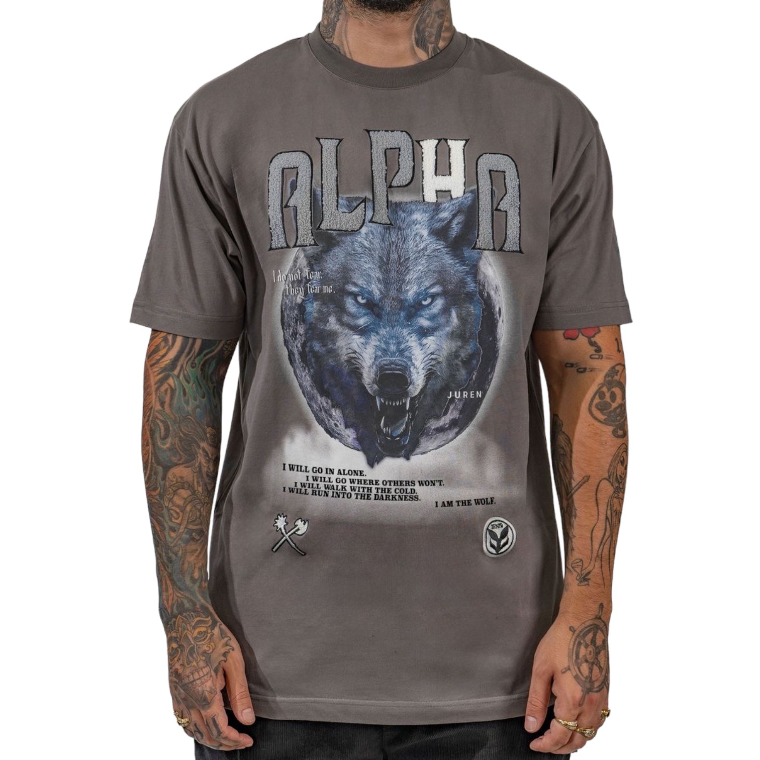 JUREN: Wolf Chenille SS Tee