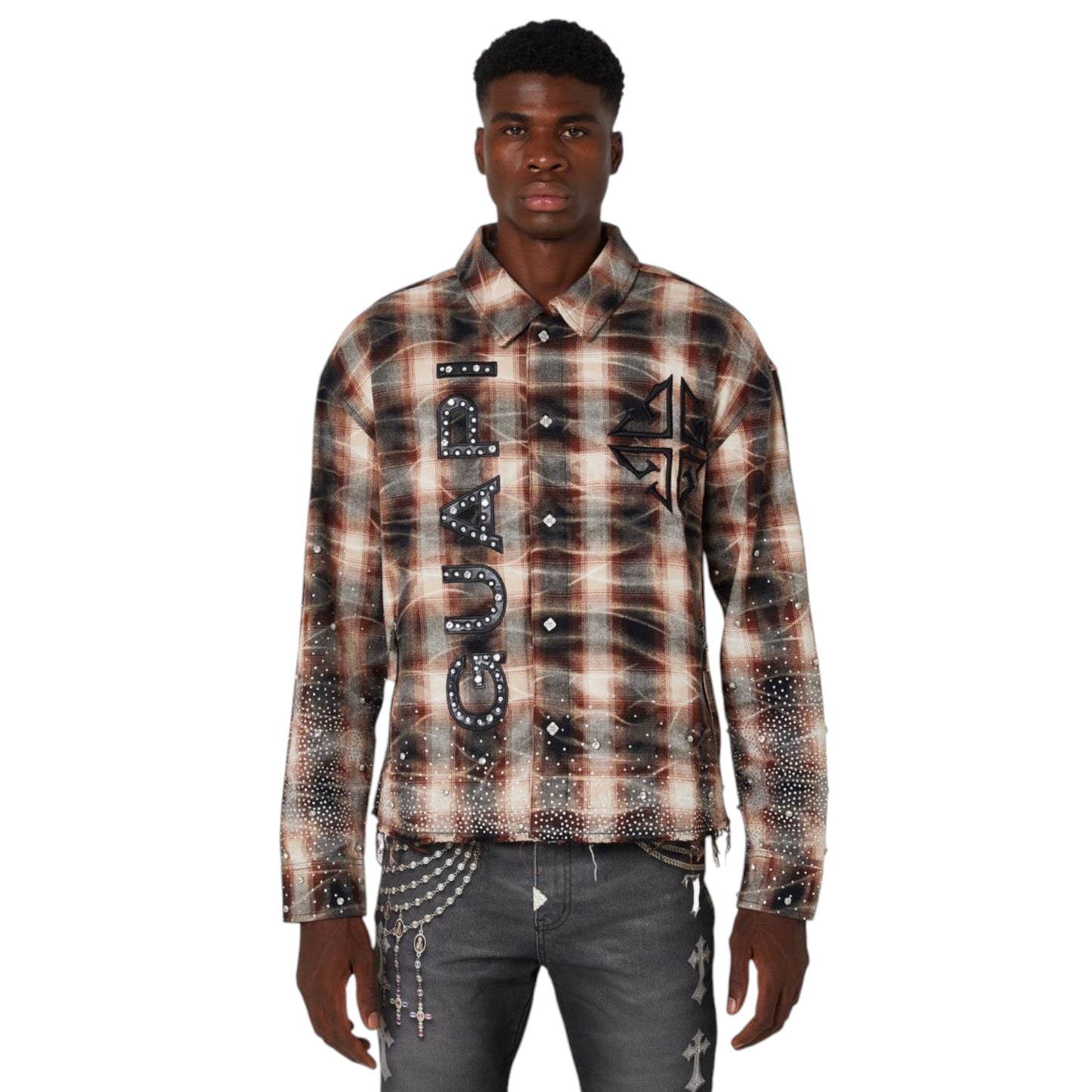 GUAPI: Rhinestone Flannel