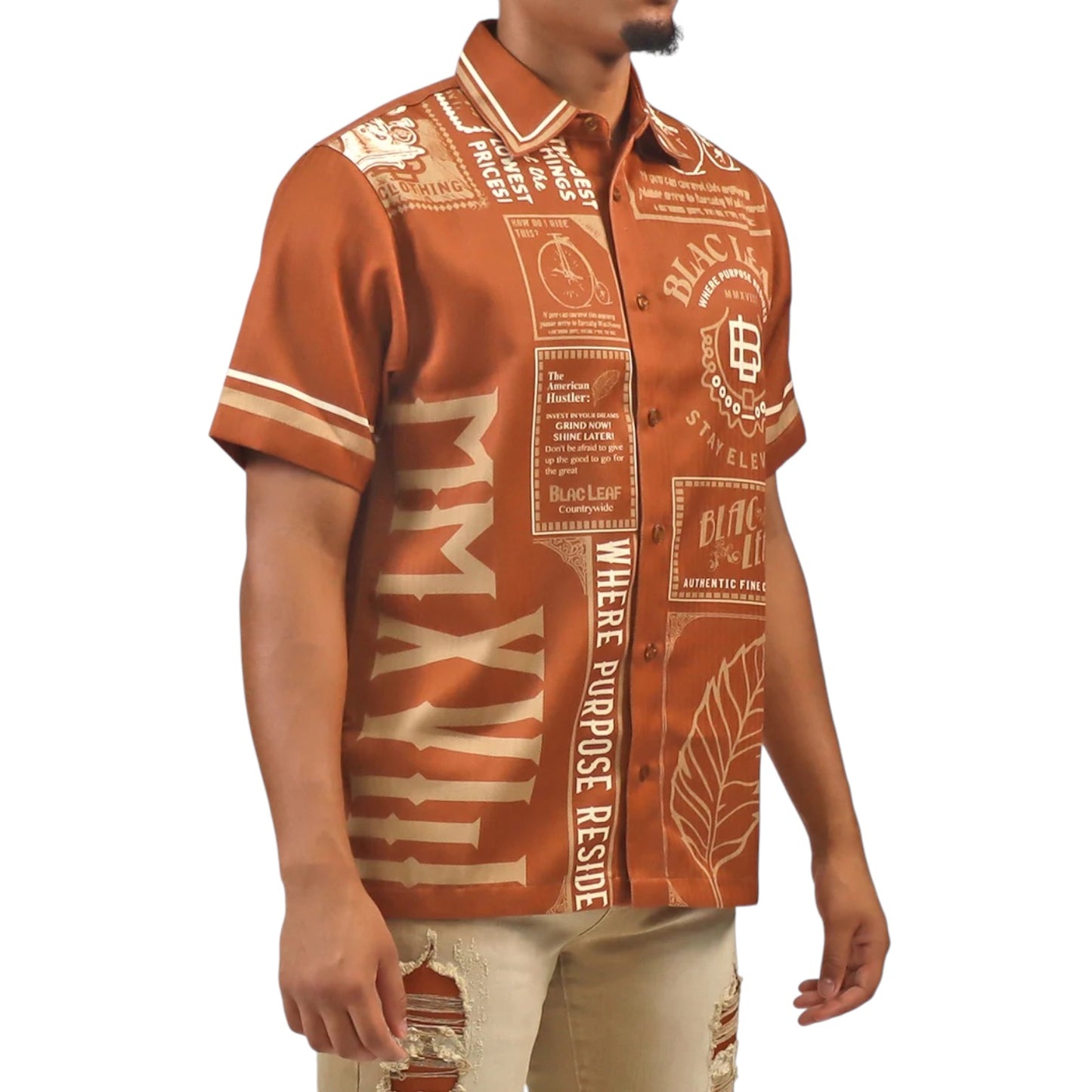 BLAC LEAF: Where Purpose Resides Button Up 003