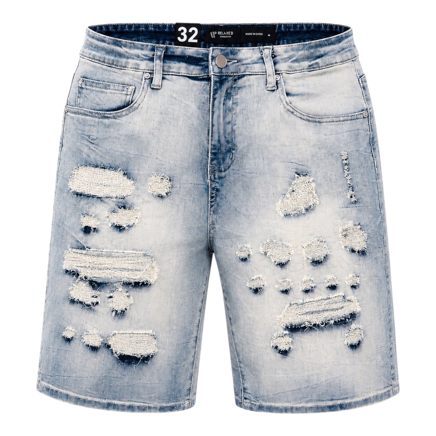 WAIMEA: Distressed Denim Shorts M7615