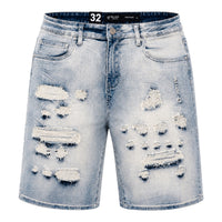 WAIMEA: Distressed Denim Shorts M7615